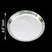 Pooja Plate - 8.5 inches | Serving plate / white Metal / Thali Plate/ Pooja Plate for Home - Pooja Plate & Tray