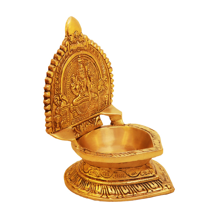 Kamatchi Vilakku - 7 Inches | Brass Kamakshi Deepam/ Lamp for Pooja