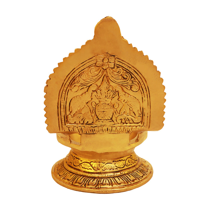 Kamatchi Vilakku - 7 Inches | Brass Kamakshi Deepam/ Lamp for Pooja