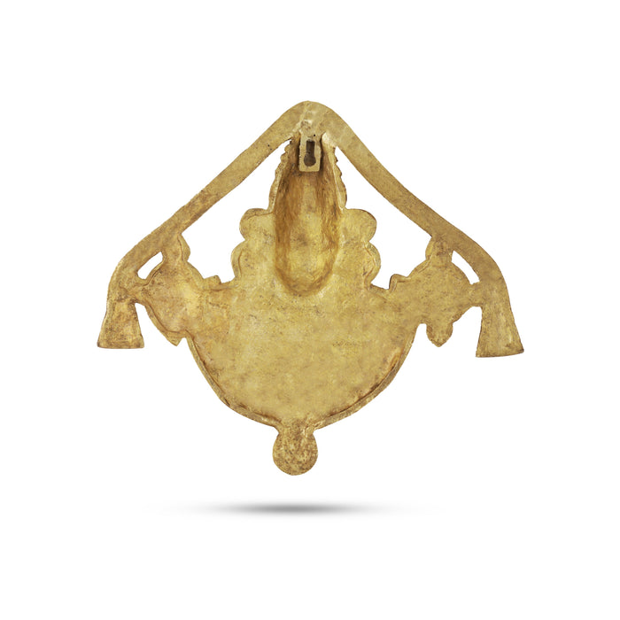 Balaji Murti Wall Hanging - 9 Inches | Antique Brass Statue/ Lord Balaji Idol for Home - Wall Hanging