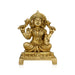 Lakshmi Idol Sitting On Chowki - 6 x 4 Inches | Laxmi Idol/ Antique Brass Idol/ Laxmi Murti for Pooja - Brass Murties