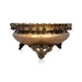 Brass Urli With Leg - 6 x 12 Inches | Ghungroo Uruli/ Brass Flower Pot for Pooja/ 6.280 Kgs Approx - Uruli & Flower Pot