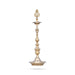 Brass Lamp - 26 x 7.5 Inches | Pirai Design Kuthu Vilakku / Brass Deepam / Brass Vilakku for Pooja - Kuthuvilakku