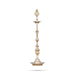 Brass Lamp - 26 x 7.5 Inches | Pirai Design Kuthu Vilakku / Brass Deepam / Brass Vilakku for Pooja - Kuthuvilakku