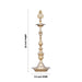 Brass Lamp - 26 x 7.5 Inches | Pirai Design Kuthu Vilakku / Brass Deepam / Brass Vilakku for Pooja - Kuthuvilakku