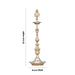Kuthu Vilakku - 29 x 8 Inches | Pirai Lamp / Brass Deepam / Brass Vilakku for Pooja - Kuthuvilakku