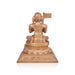 Ramanujar Sitting On Base Murti - 12.5 x 11 Inches | Panchaloha Idol/ Ramanujar Statue for Pooja - Panchaloha Murties