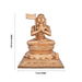 Ramanujar Sitting On Base Murti - 12.5 x 11 Inches | Panchaloha Idol/ Ramanujar Statue for Pooja - Panchaloha Murties