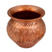 Copper Lota - 4 Inches | Ashtalakshmi Chombu/ Copper Kalash for Pooja - Kalash & Pooja Lota