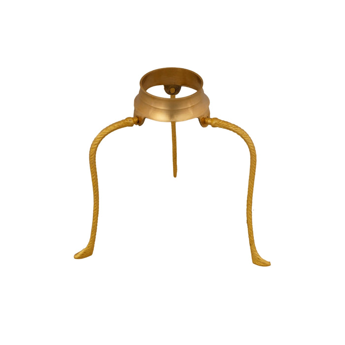 Jaladhari Stand - 5 x 4.5 Inches | Brass Jaladhari|Shivling Jaladhari Stand/ Tripai Stand for Pooja/ 55 Gms - Abhishek Plate