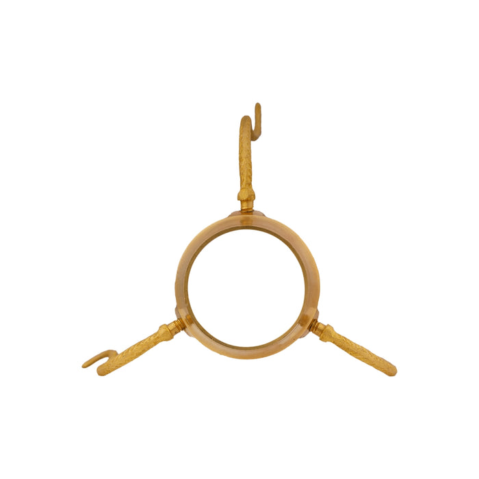 Jaladhari Stand - 3.5 x 3 Inches | Shivling Jaladhari Stand/ Brass Jaladhari/ Tripai Stand for Pooja/ 30 Gms - Abhishek Plate