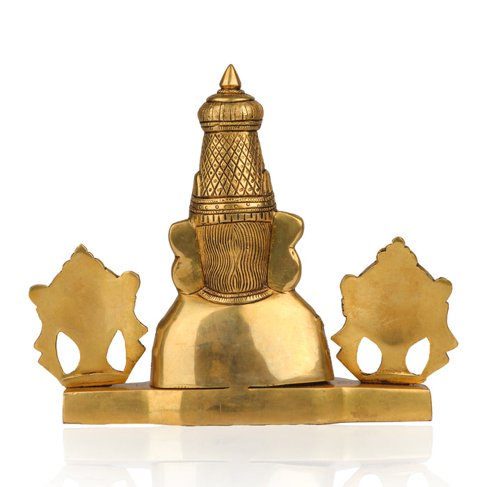 Brass AF Balaji Bust Wall Hanging - 9 Inches - Wall Hanging
