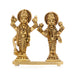 Laxmi Vishnu Murti - 3 x 2.5 Inches | Antique Brass Statue/ Vishnu Lakshmi Idol for Pooja/ 200 Gms Approx - Brass Murties