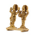 Laxmi Vishnu Murti - 3 x 2.5 Inches | Antique Brass Statue/ Vishnu Lakshmi Idol for Pooja/ 200 Gms Approx - Brass Murties