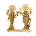 Laxmi Vishnu Murti - 3 x 2.5 Inches | Antique Brass Statue/ Vishnu Lakshmi Idol for Pooja/ 200 Gms Approx - Brass Murties