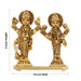 Laxmi Vishnu Murti - 3 x 2.5 Inches | Antique Brass Statue/ Vishnu Lakshmi Idol for Pooja/ 200 Gms Approx - Brass Murties