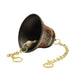 Brass Bell - Enamel - 4.1 Inches | Brass Bell Hanging/ Pooja Hanging Bell with Chain/ Hanging Bells for Mandir - Pooja Bells