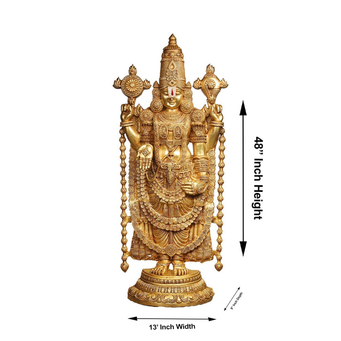 Brass AF Balaji Standing - 48 Inch - Brass Murties