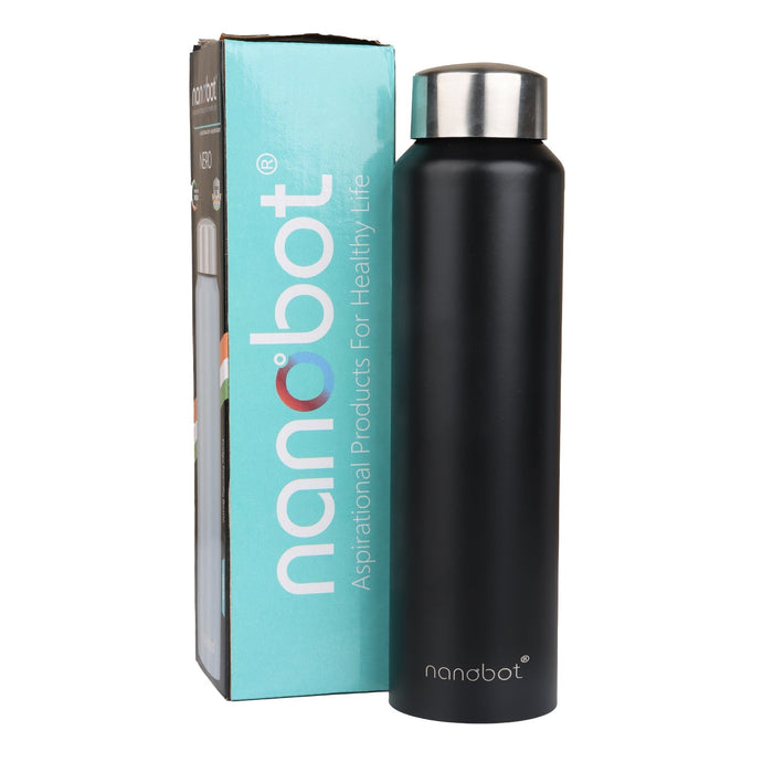 Vaccum Flask - Nero - 1000 ml | Nanobot Water Bottle/ Vacuum Flask for Hot Water/ Assorted Colour - Water Bottle