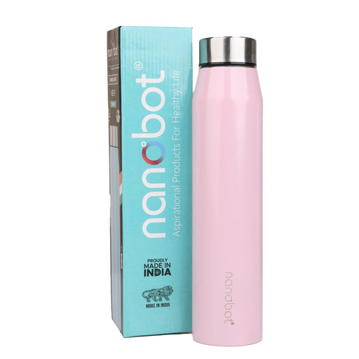 Vaccum Flask - Neer - 900 ml | Nanobot Water Bottle/ Vacuum Flask for Hot Water/ Assorted Colour - Water Bottle