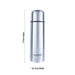 Nanobot Therma Vaccum Flask - 750 ml | 11 x 3.5 Inches/ Water Bottle/ Stainless Steel Water Bottle - Water Bottle