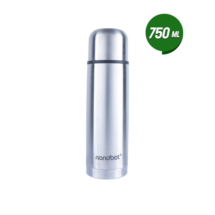 Nanobot Therma Vaccum Flask - 750 ml | 11 x 3.5 Inches/ Water Bottle/ Stainless Steel Water Bottle