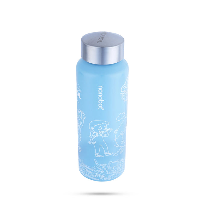 Nanobot Water Bottle - 750 ml | Nero Colour Water Bottle/ 8.5 x 3 Inches/ Water Container for Home - Water Bottle