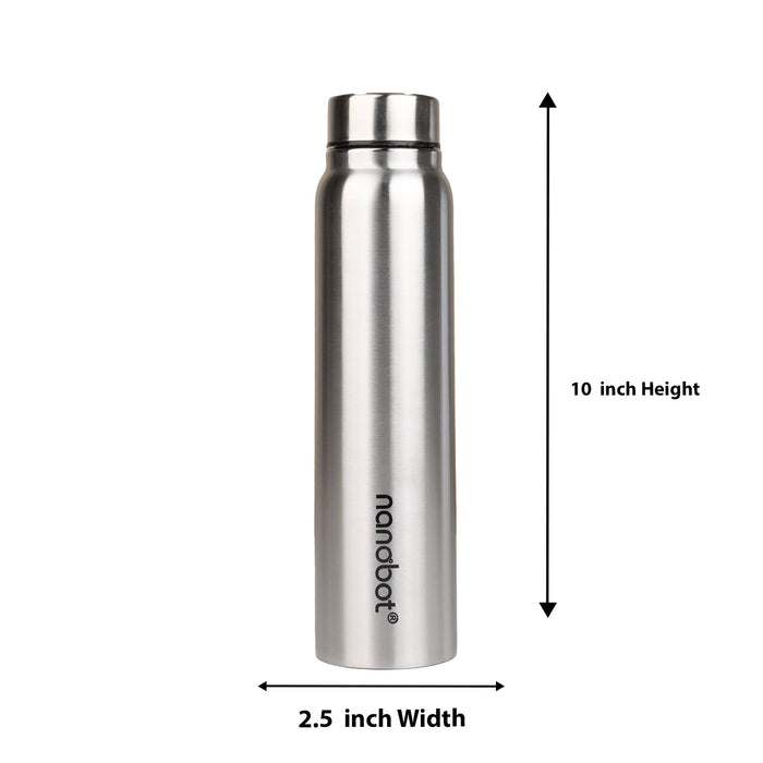 Vaccum Flask - Mizu Plain - 700 ml | Nanobot Water Bottle/ Vacuum Flask for Hot Water/ Assorted Colour - Water Bottle