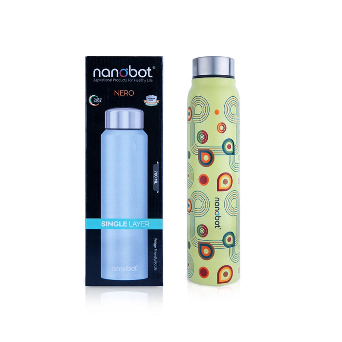 Vaccum Flask - Mizu - 700 ml | Nanobot Water Bottle/ Vacuum Flask for Hot Water/ Assorted Colour - Water Bottle
