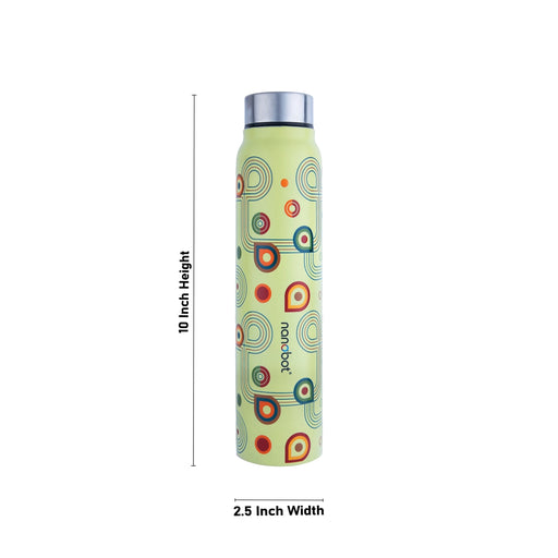 Vaccum Flask - Mizu - 700 ml | Nanobot Water Bottle/ Vacuum Flask for Hot Water/ Assorted Colour - Water Bottle