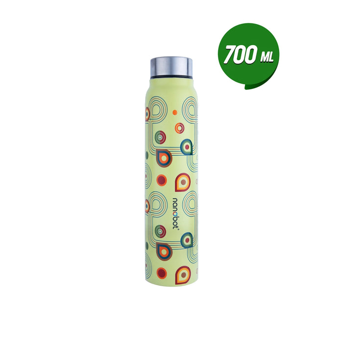 Vaccum Flask - Mizu - 700 ml | Nanobot Water Bottle/ Vacuum Flask for Hot Water/ Assorted Colour - Water Bottle