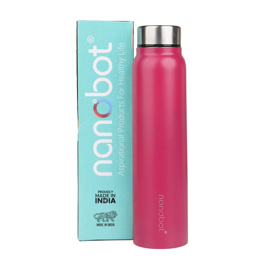 Vaccum Flask - Mizu - 700 ml | Nanobot Water Bottle/ Vacuum Flask for Hot Water/ Assorted Colour - Water Bottle