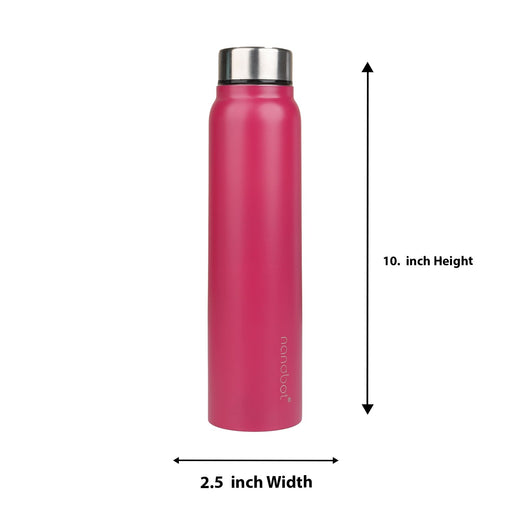 Vaccum Flask - Mizu - 700 ml | Nanobot Water Bottle/ Vacuum Flask for Hot Water/ Assorted Colour - Water Bottle