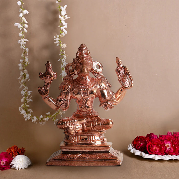 Hayagriva Statue - 3 Inches | Panchaloha Statue/ Hayagreevar Idol for Pooja/ 175 Gms Approx