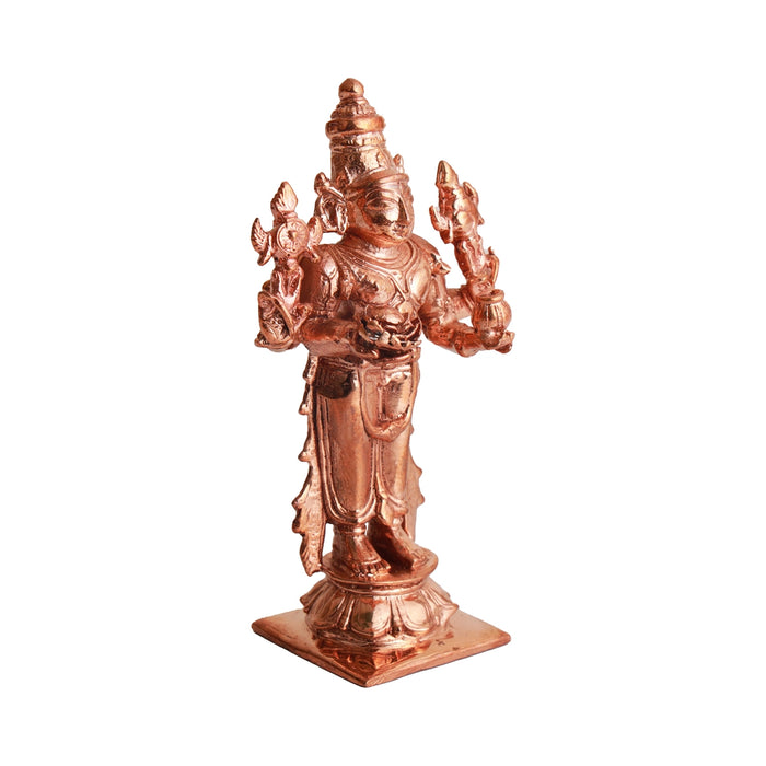 Guruvayurappan Idol - 4 x 2.25 Inches | Guruvayoorappan Vigraham/ Panchaloha Statue for Pooja/ 220 Gms Approx