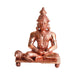 Anjaneya Statue - 3.5 x 2.75 Inches | Panchaloha Statue/ Sitting Hanuman Statue for Pooja/ 335 Gms Approx - Panchaloha Murties