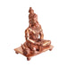 Anjaneya Statue - 3.5 x 2.75 Inches | Panchaloha Statue/ Sitting Hanuman Statue for Pooja/ 335 Gms Approx - Panchaloha Murties