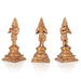 Ramar Murti Set - 5 x 2.5 Inches | Panchaloha Statue / Ram Sita Laxman Hanuman / Ram Darbar Statue For Pooja - Panchaloha Murties