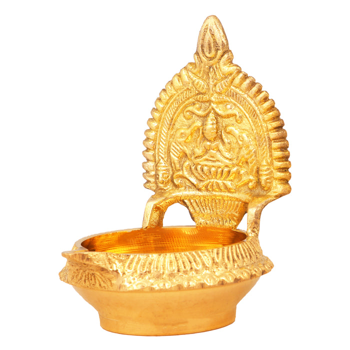 Kamatchi Vilakku - Kuber -3.5 Inches | Brass Kamakshi Deepam/ Lamp for Pooja