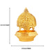 Kamatchi Vilakku - Kuber -3.5 Inches | Brass Kamakshi Deepam/ Lamp for Pooja - Deity Lamps