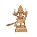 Arumuga Murugan With Peacock on Base Murti - 19 x 15 Inches | Panchaloha Idol/ Murugan Statue For Home & Pooja - Panchaloha Murties