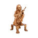 Kanchi Maha periyava Sitting on Chowki Murti - 9 x 4.5 Inches | Panchaloha Kanchi Periyava Statue For decor - Panchaloha Murties