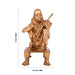 Kanchi Maha periyava Sitting on Chowki Murti - 9 x 4.5 Inches | Panchaloha Kanchi Periyava Statue For decor - Panchaloha Murties