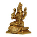 Rajarajeshwari Idol - 4 Inches | Antique Brass Statue/ Amman Statue/ Rajarajeshwari Devi Statue for Pooja - Brass Murties