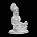 Annapoorani Statue - Silver Polish - 2 x 1.5 Inch | Copper Idol/ Annapuran Devi Murti/ Annapurna Murti for Pooja - Copper Murties