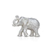 Elephant Statue - 1 x 2 Inches | Copper Idol/ Silver Polish Elephant Figurine for Home/ 55 Gms Approx - Table Stand Accessories
