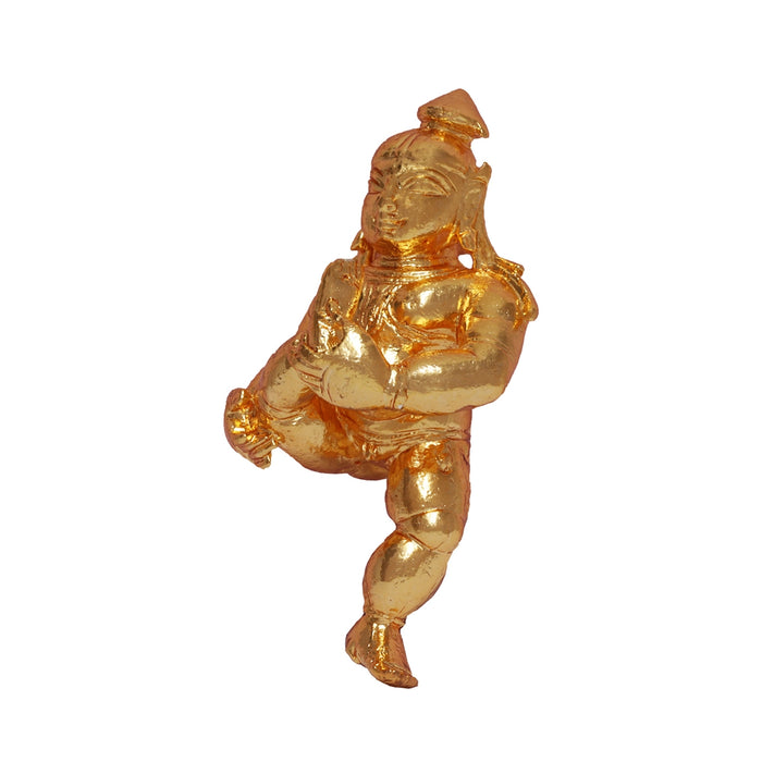 Baby Krishna Murti - 2.5 x 1.25 Inches | Brass Idol/ Baby Krishna Idol/ Laddu Gopal Murti for Worship - Copper Murties