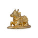 Nandi Statue - 1 x 1.5 Inches | Copper Idol/ Gold Polish Nandi Idol for Pooja/ 40 Gms Approx - Copper Murties