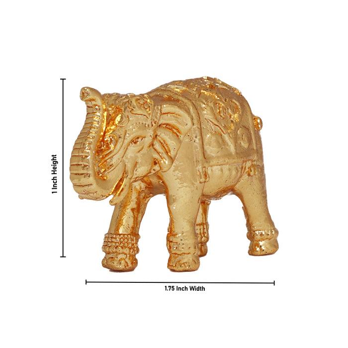 Elephant Statue - 1 Inches | Copper Idol/ Elephant Figurine/ Elephant Idol for Home Decor