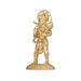 Anjaneya Statue - 3 x 1.5 Inches | Copper Idol/ Gold Polish Standing Hanuman Statue for Pooja/ 55 Gms Approx - Copper Murties